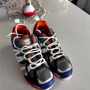 Sandro Orange and Gray Sneakers